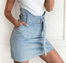 Load image into Gallery viewer, Corduroy Lace-up Skirt
