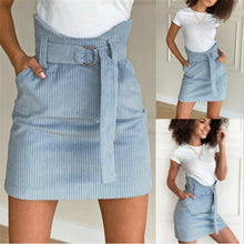 Load image into Gallery viewer, Corduroy Lace-up Skirt
