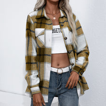 Load image into Gallery viewer, Plaid Loose Casual Shirt Jacket
