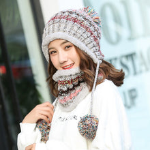 Load image into Gallery viewer, Knitted Hat And Scarf Set
