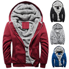 Load image into Gallery viewer, Casual Men&#39;s Thick Warm Coat Hooded Jacket
