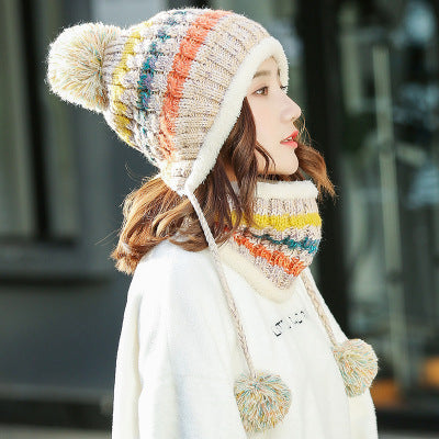 Knitted Hat And Scarf Set