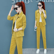 Load image into Gallery viewer, Corduroy Casual Pants  Suit
