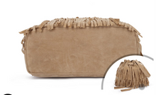 Load image into Gallery viewer, Bucket Fringed Accented Shoulder Bag
