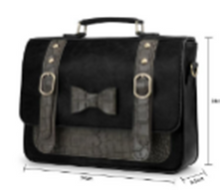 Load image into Gallery viewer, Bow Tie Accented Textured Handbag
