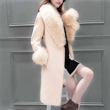 Load image into Gallery viewer, Plush Fur Accented Classic Wool Coat
