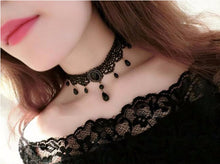 Load image into Gallery viewer, Black Laced Choker
