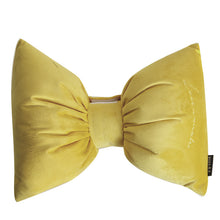 Load image into Gallery viewer, Velvet Bow Tie Accent Pillow
