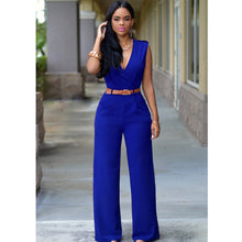 Load image into Gallery viewer, Casual Classic Belted Jumpsuits
