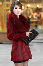 Load image into Gallery viewer, Elegant Fluffy Fur Collar Coat
