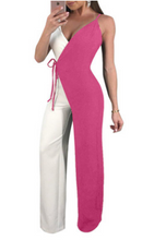 Load image into Gallery viewer, Color Blocked Wide Leg Jumpsuits
