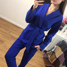 Load image into Gallery viewer, Belted Casual Pant Suit
