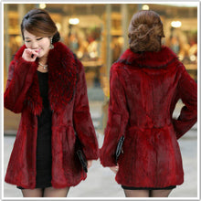 Load image into Gallery viewer, Elegant Fluffy Fur Collar Coat
