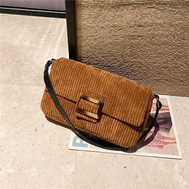 Corduroy Shoulder Bag