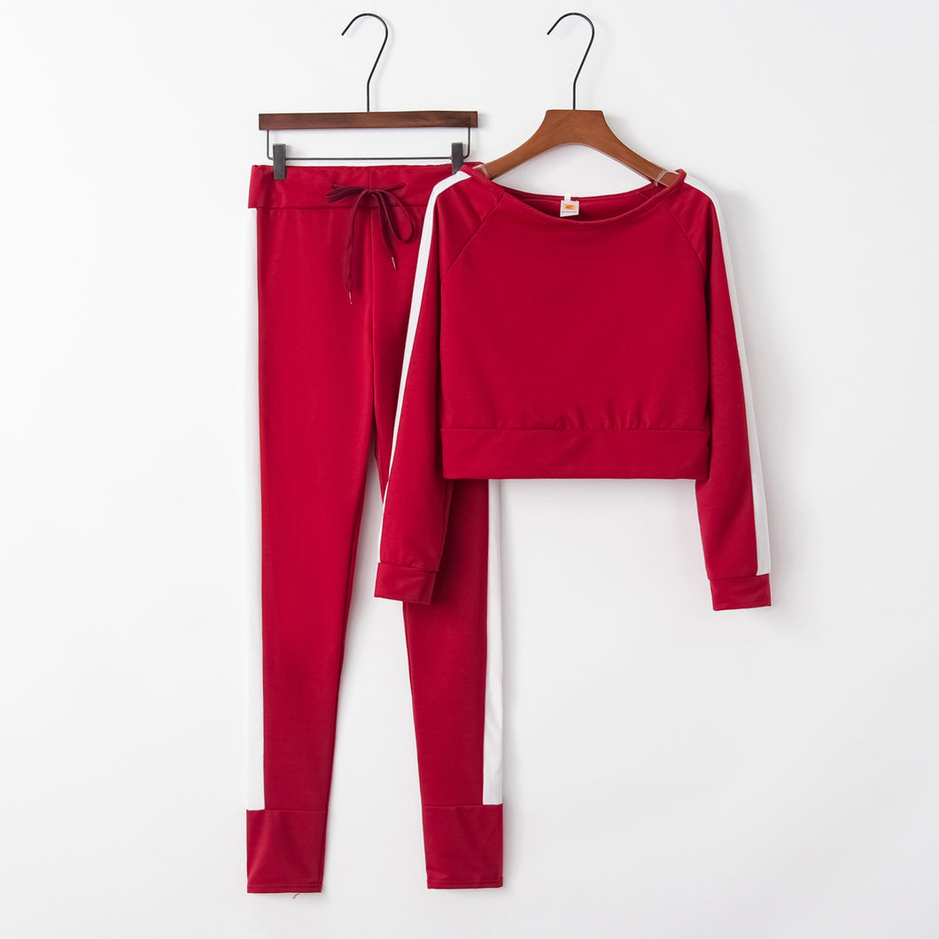 Heavy Piped Stitching Jogger Suit