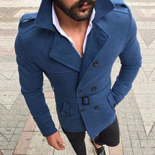 Load image into Gallery viewer, Double-breasted Casual Wool Coat
