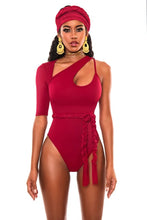 Load image into Gallery viewer, Cut Out Shoulder Triangular 2-PC Swimsuit
