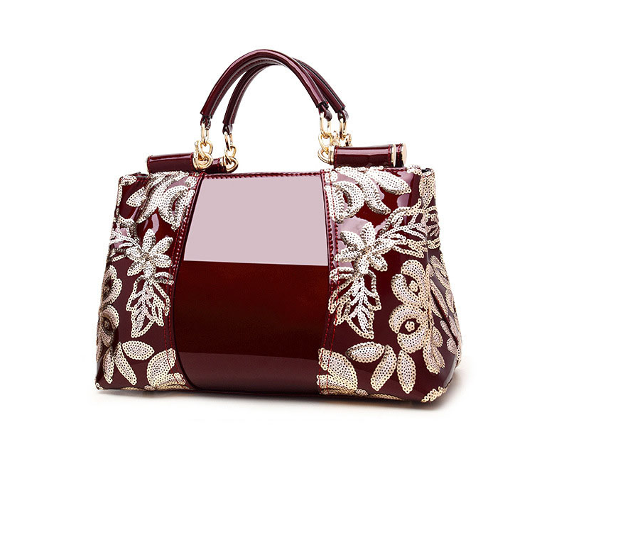 Guilded Style Glossy Handbag