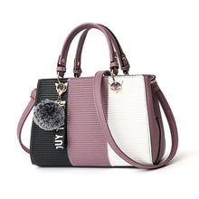 Load image into Gallery viewer, Ribbed Patchwork Messenger Handbags
