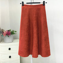 Load image into Gallery viewer, Brushed Velour High Waisted Skirt
