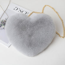 Load image into Gallery viewer, Plush Heart Shoulder Bag
