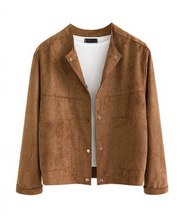 Load image into Gallery viewer, Suede Single Breasted Jacket
