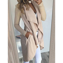 Load image into Gallery viewer, Large Lapel Loose Fit Trench Coat
