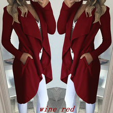 Load image into Gallery viewer, Large Lapel Loose Fit Trench Coat
