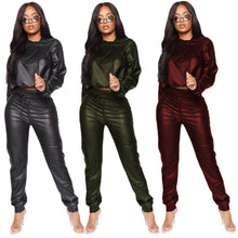 Load image into Gallery viewer, Satin Fitted Pant Set
