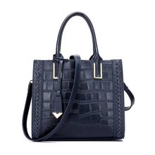 Load image into Gallery viewer, Crocodile Pattern Woven Leather Handbags
