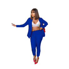 Load image into Gallery viewer, Two-PC Bright Colored Pants Suit
