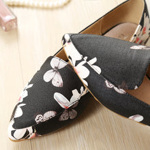 Load image into Gallery viewer, Comfy Ballerina Butterfly Accented  Flats
