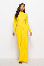 Load image into Gallery viewer, Round Neck, Paneled Wide Leg Jumpsuit
