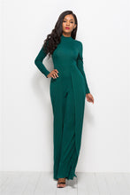 Load image into Gallery viewer, Round Neck, Paneled Wide Leg Jumpsuit
