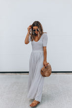 Load image into Gallery viewer, Short Sleeve Loose Fit Cotton Jumpsuit
