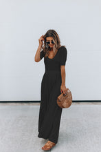 Load image into Gallery viewer, Short Sleeve Loose Fit Cotton Jumpsuit
