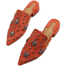 Load image into Gallery viewer, Flat Half-slipper Studded Shoe
