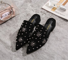 Load image into Gallery viewer, Flat Half-slipper Studded Shoe
