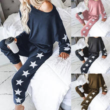 Load image into Gallery viewer, Casual  Star Accented Pant  Set
