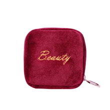 Load image into Gallery viewer, Velvet Lipstick Bag with Coin Purse
