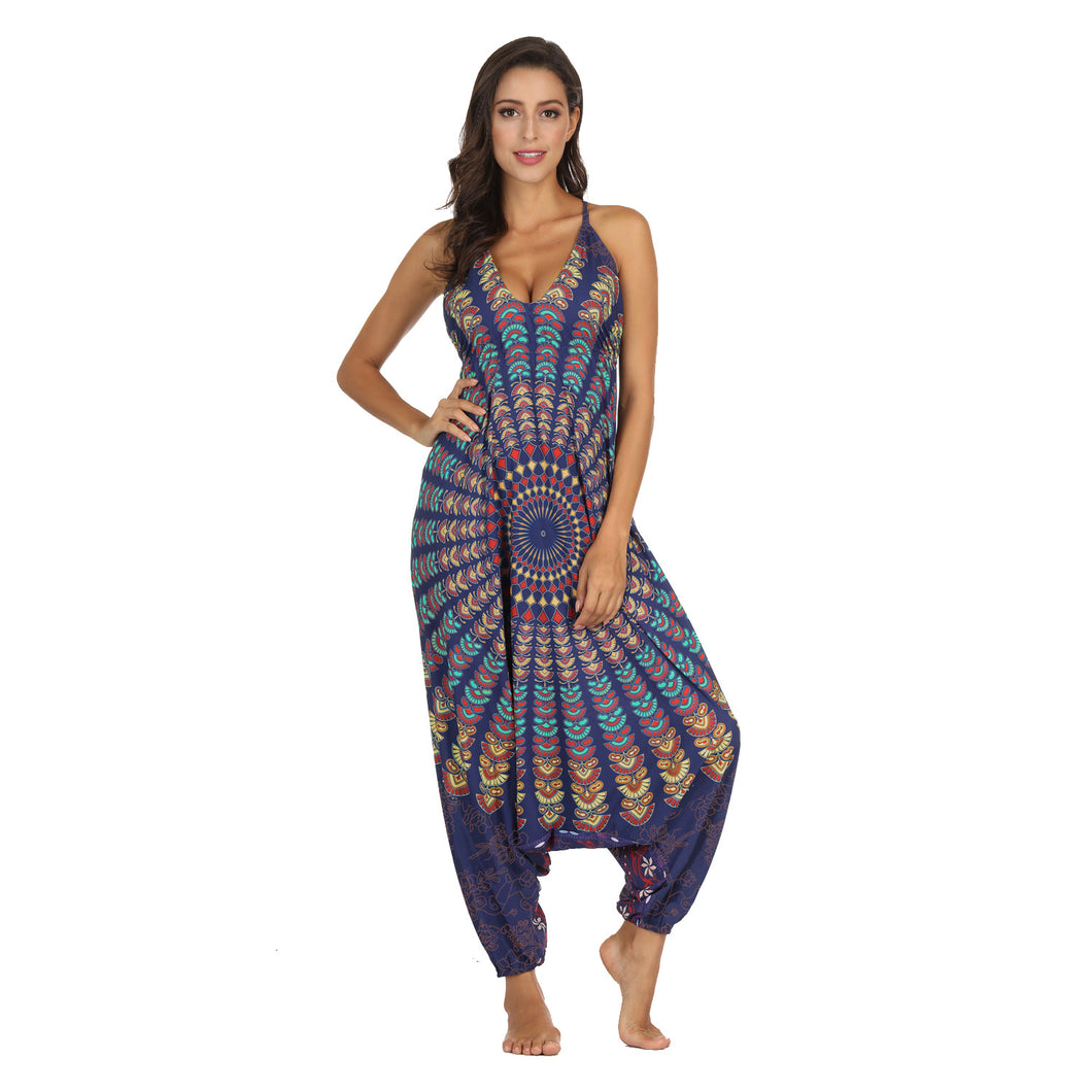 Digital Print Sling Jumpsuit