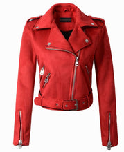 Load image into Gallery viewer, Suede Short Stylish Women&#39;s Jacket
