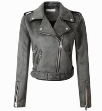 Load image into Gallery viewer, Suede Short Stylish Women&#39;s Jacket
