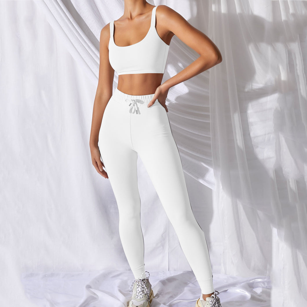 Athletic Crop Top and Pants Set