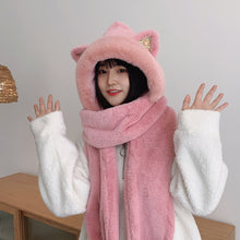 Load image into Gallery viewer, Cozy Bear Scarf with Mittens
