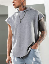 Load image into Gallery viewer, Hooded Athletic Sleeveless Vest
