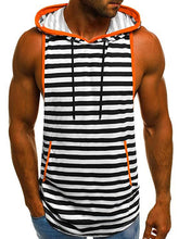 Load image into Gallery viewer, Printed Sleeveless Hooded Vest
