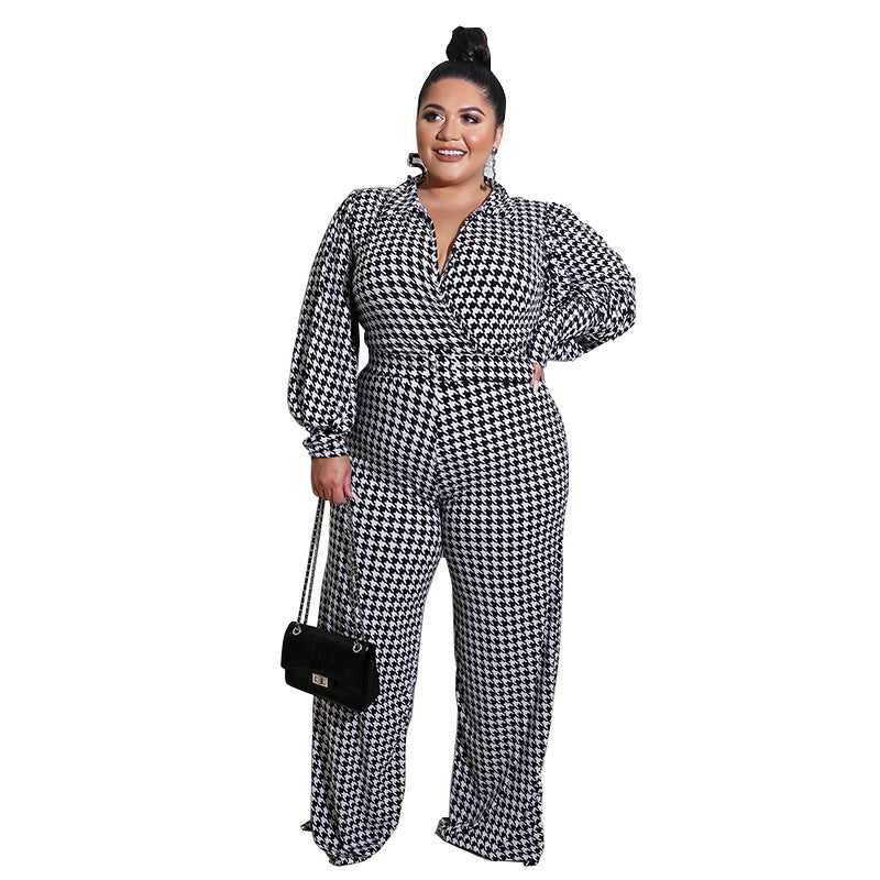 Checked Printed Jumpsuit