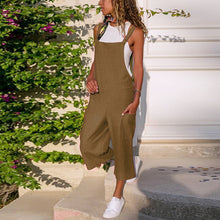 Load image into Gallery viewer, Cotton Casual Loose  Jumpsuit
