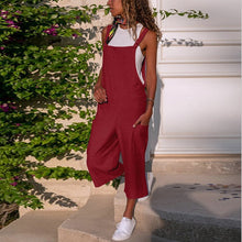 Load image into Gallery viewer, Cotton Casual Loose  Jumpsuit
